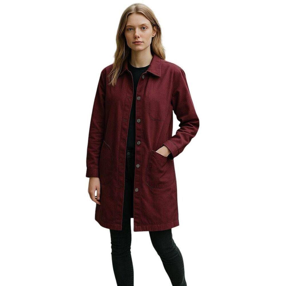 Pure Jill Women's Bayberry Ultra Soft Long Fleece Coat Winter Jacket Poc…